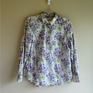 J. Crew Floral Liberty Blouse